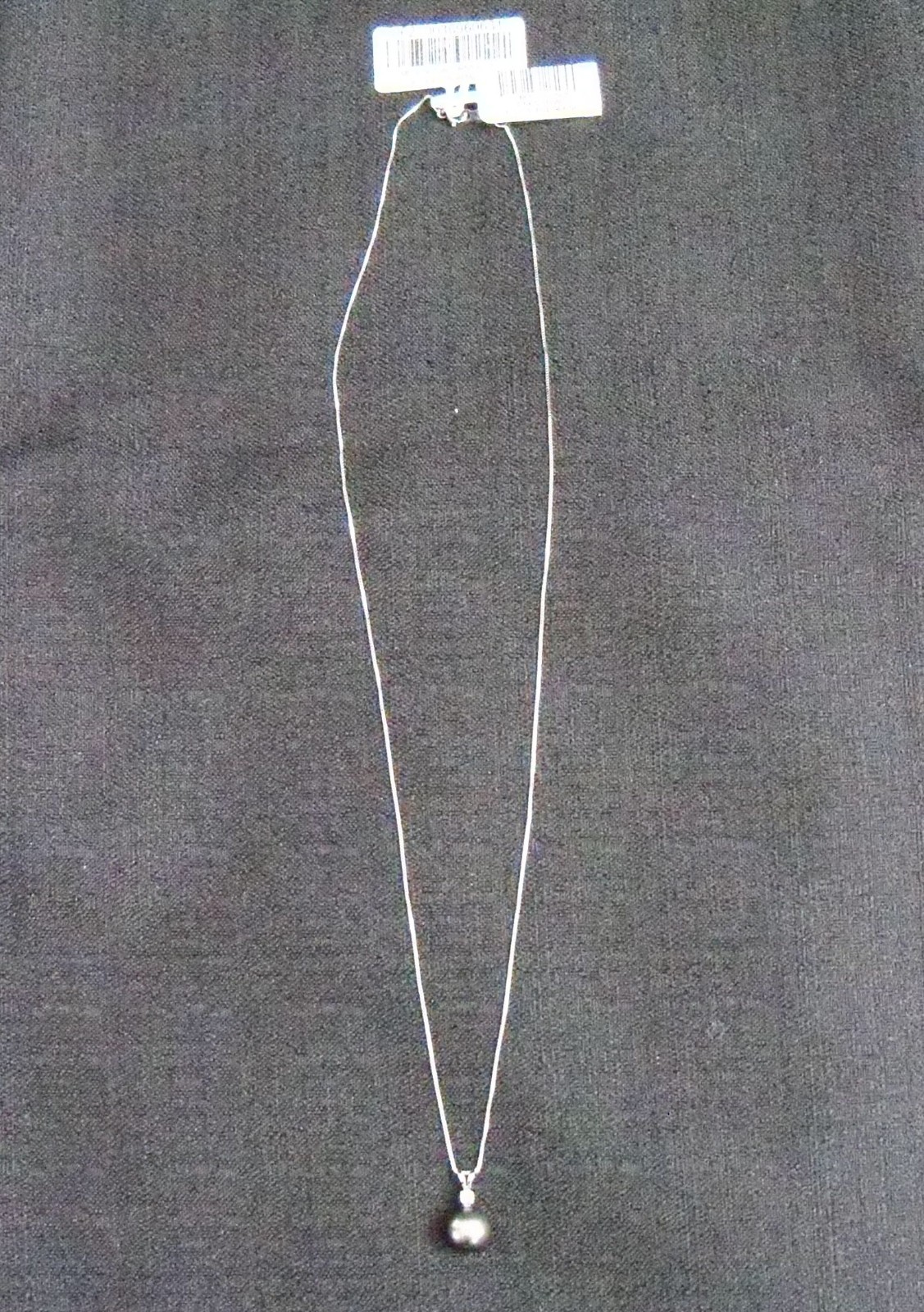 Black Pearl with Diamond Necklace