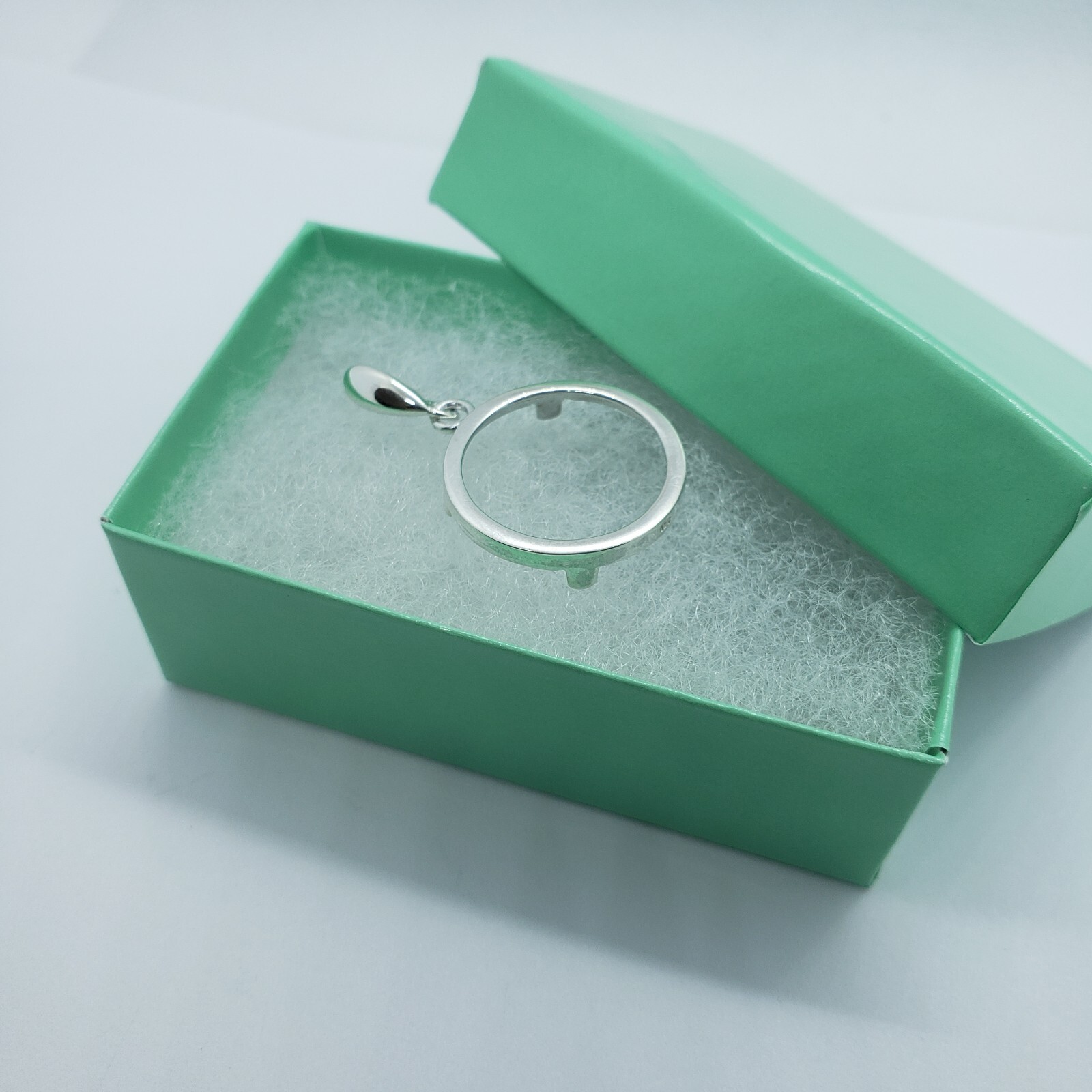 Sterling Silver Dime Bezel 18 mm Coins Prong Back Square Edge 10 Cent No Coin