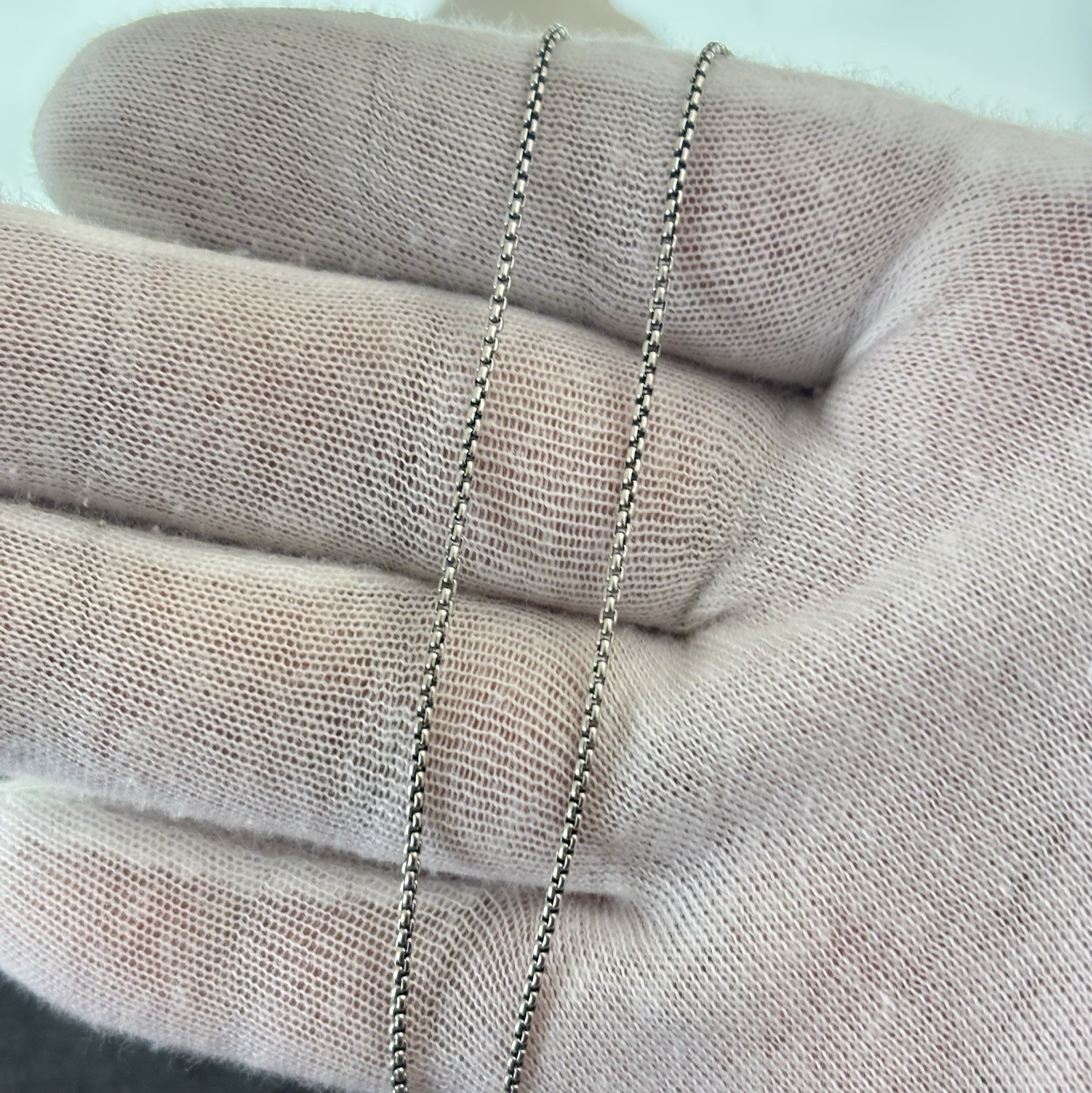 David Yurman Cable Wrap Pendant Necklace with Amethyst 16-17″