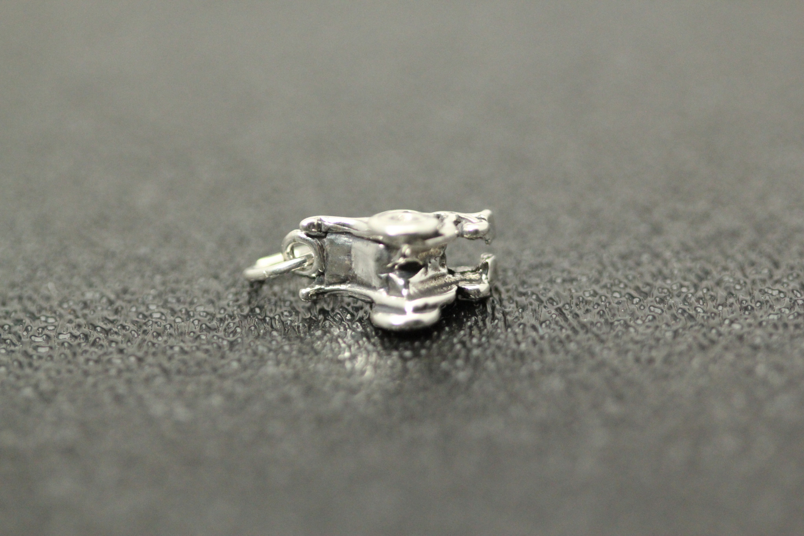 925 Sterling Silver 3D Wheelchair Charm/Pendant 1.5 Grams (PEN9300)