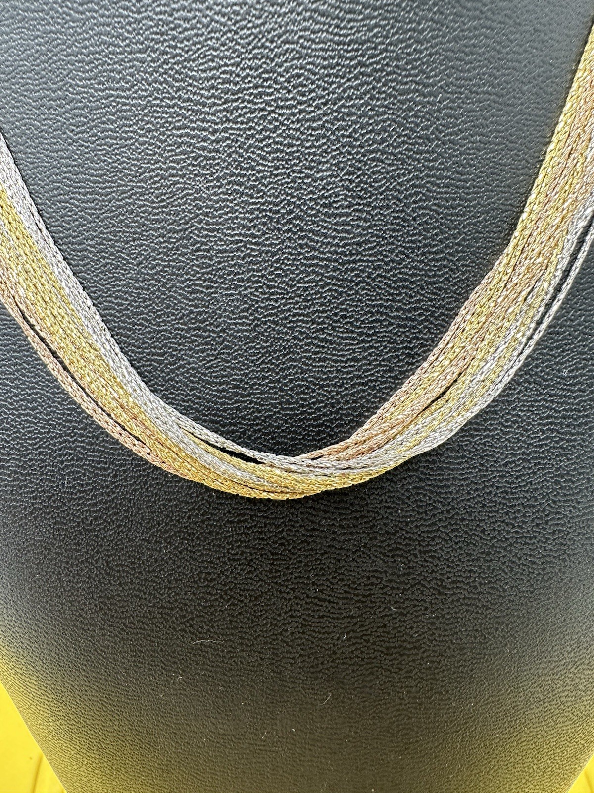 Sterling Silver Eros Milano 20 Stranded Choker Necklace Bracelet Set 42g 15” 6”