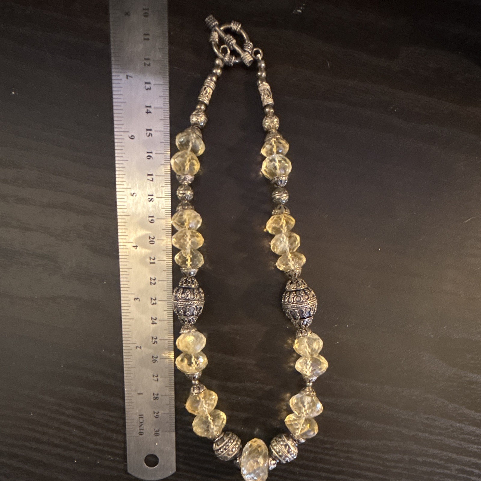 Sterling Silver Natural Stone Necklace