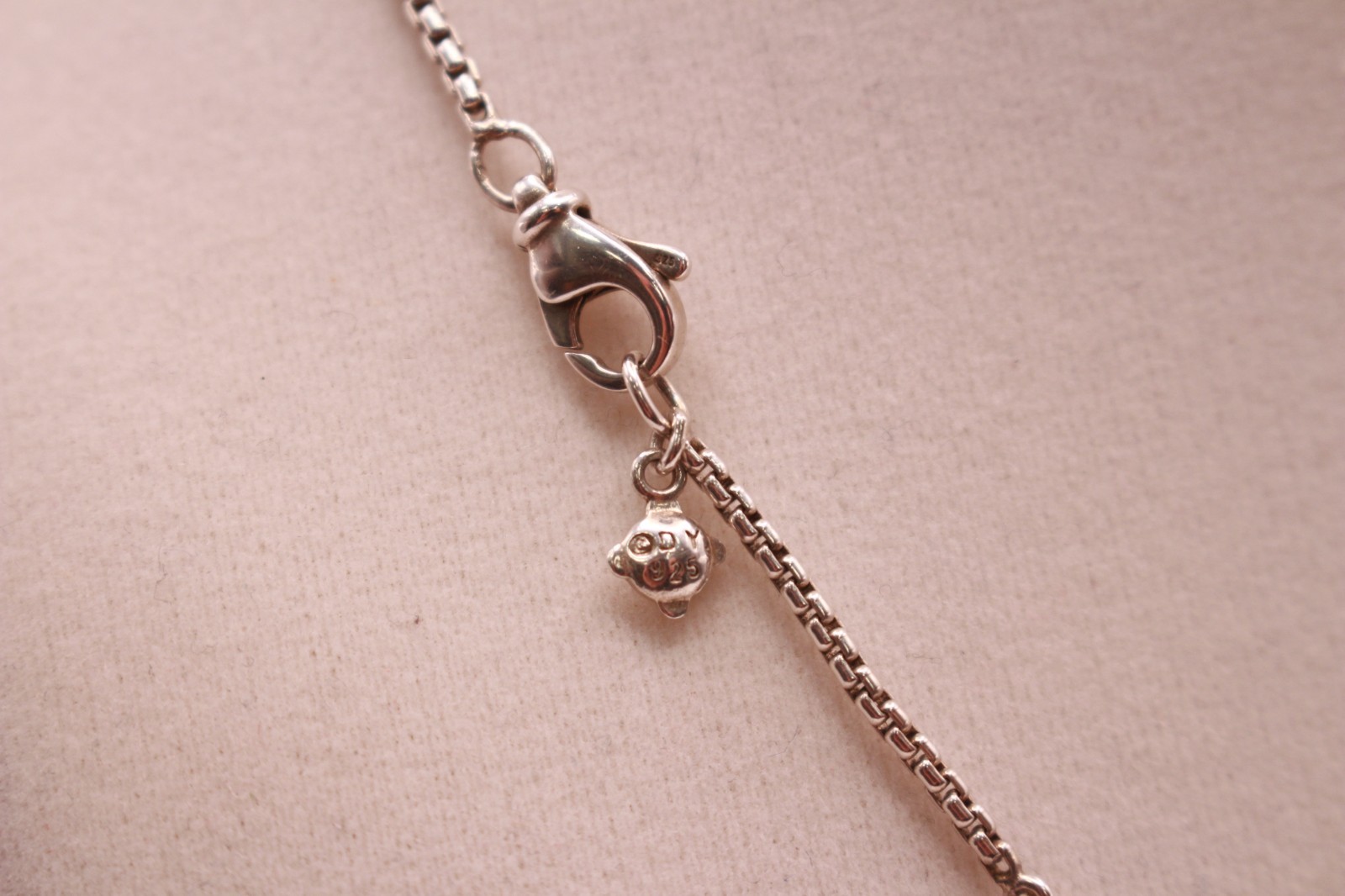 David Yurman Sterling Silver 925 Petite Albion Pave Diamond 16″-17″ Necklace