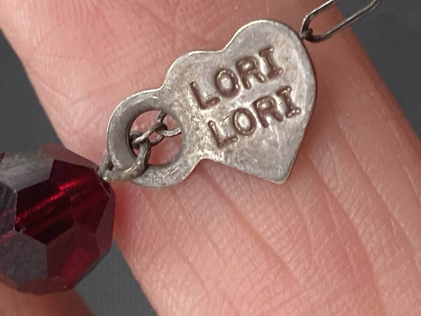 Lori Lori Necklace Chocker Crystal Deep Red Fancy AB