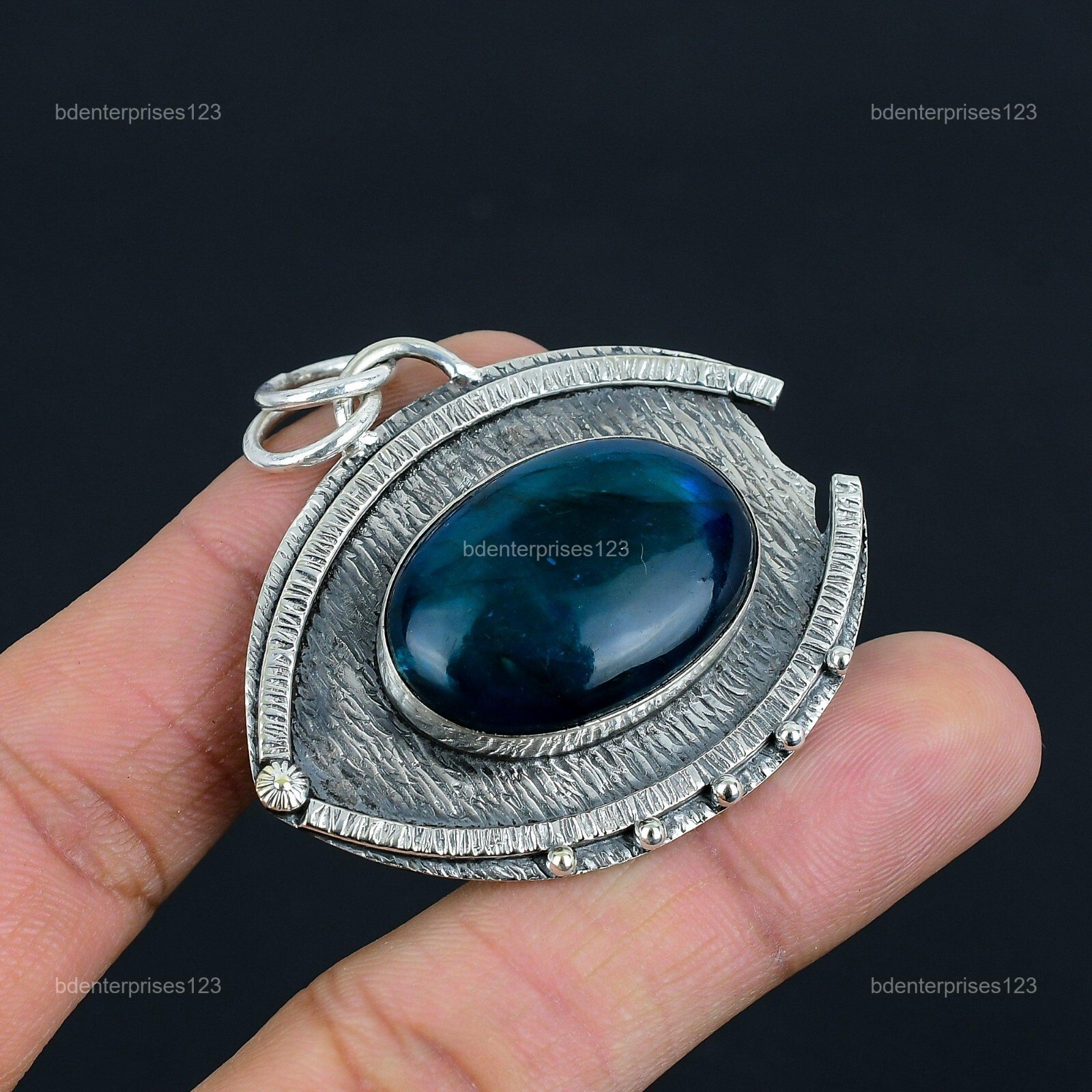 Neon Flash Labradorite Stone 925 Silver Birthday Anniversary New Pendant Jewelry