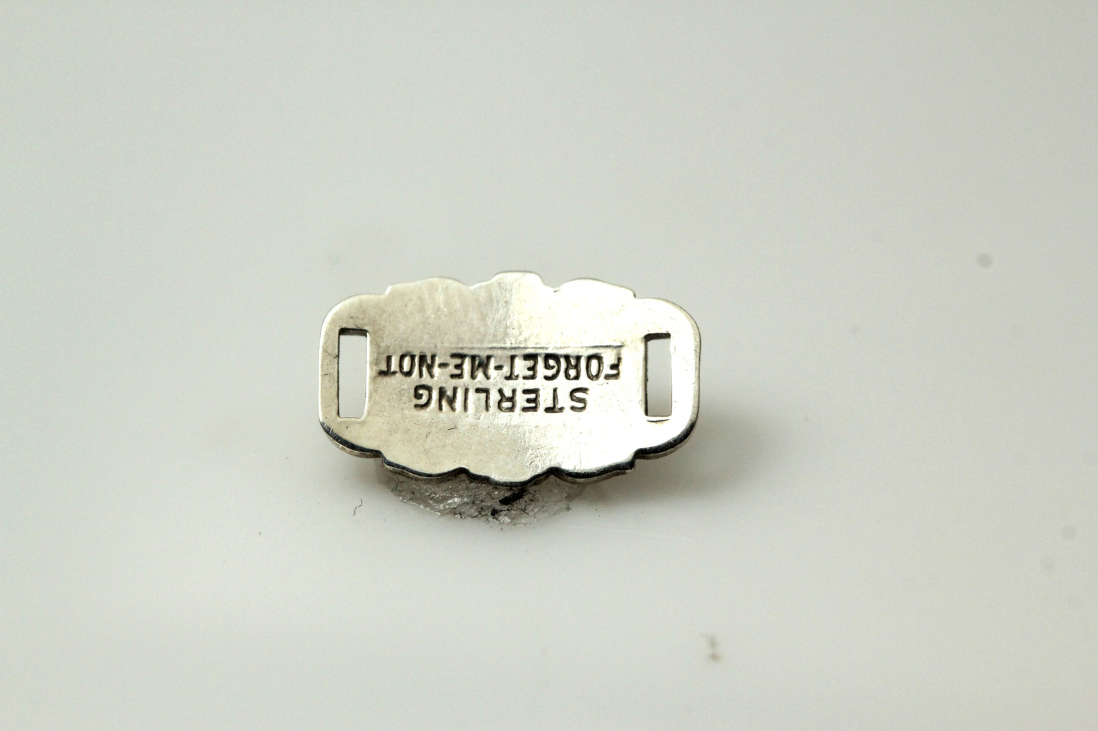 Vintage 925 Sterling Silver “For Get Me Not” Bracelet Link 1.2 Grams (PEN5102)