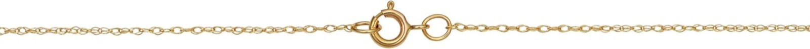 Womens Classic Rope Chain – 10K Yellow Gold Barely-There Necklace, Thin Lightwei