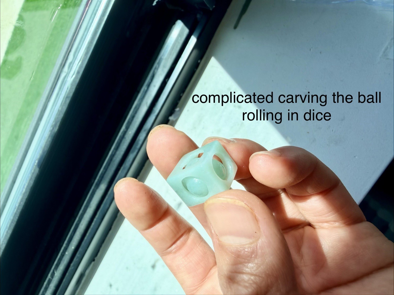 jadeite Burma Pendant Dice Rolling Green Type A Burmese Jade 翡翠转运珠