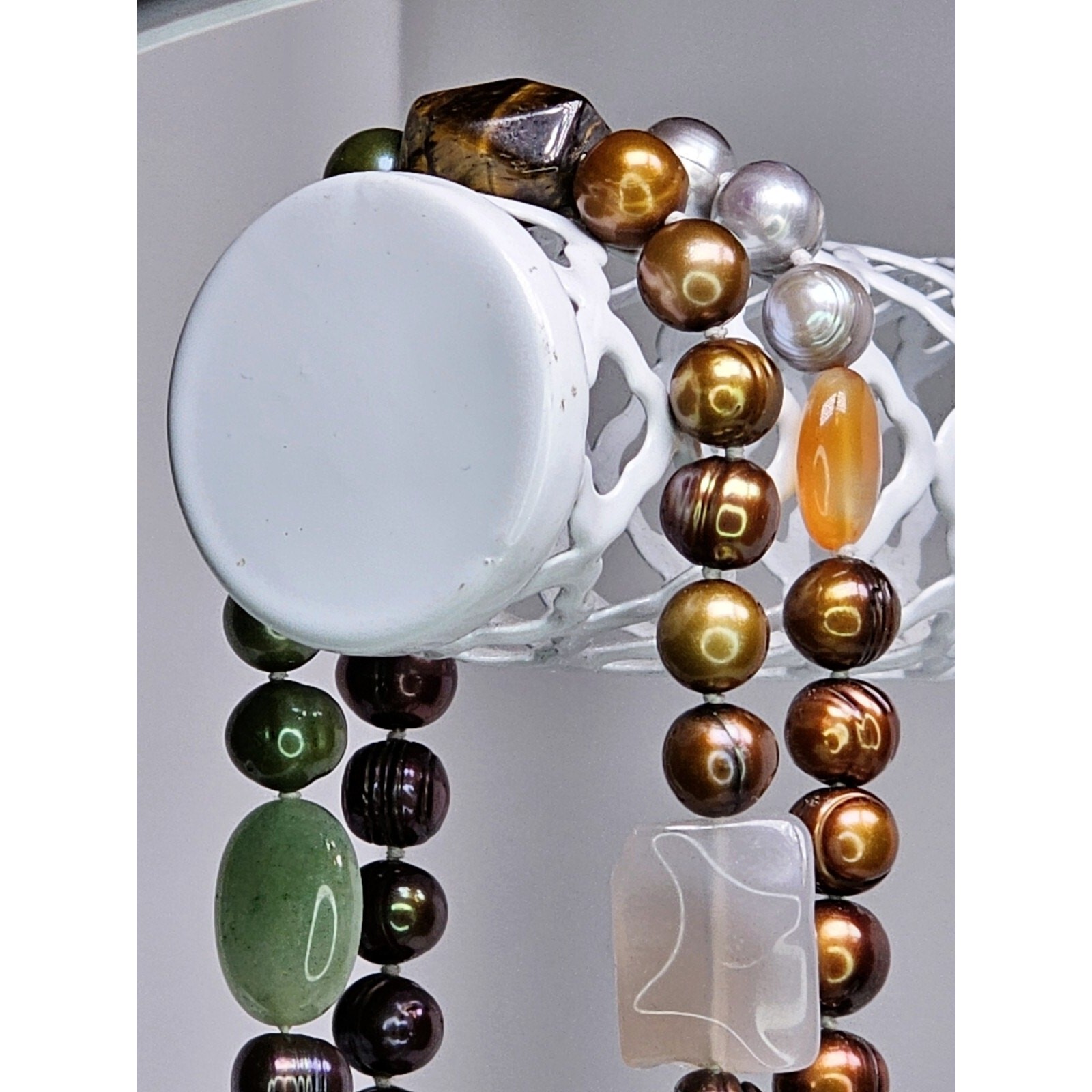 Multi-Gemstone Necklace 48″ Long – Colorful – Fashion – Beautiful