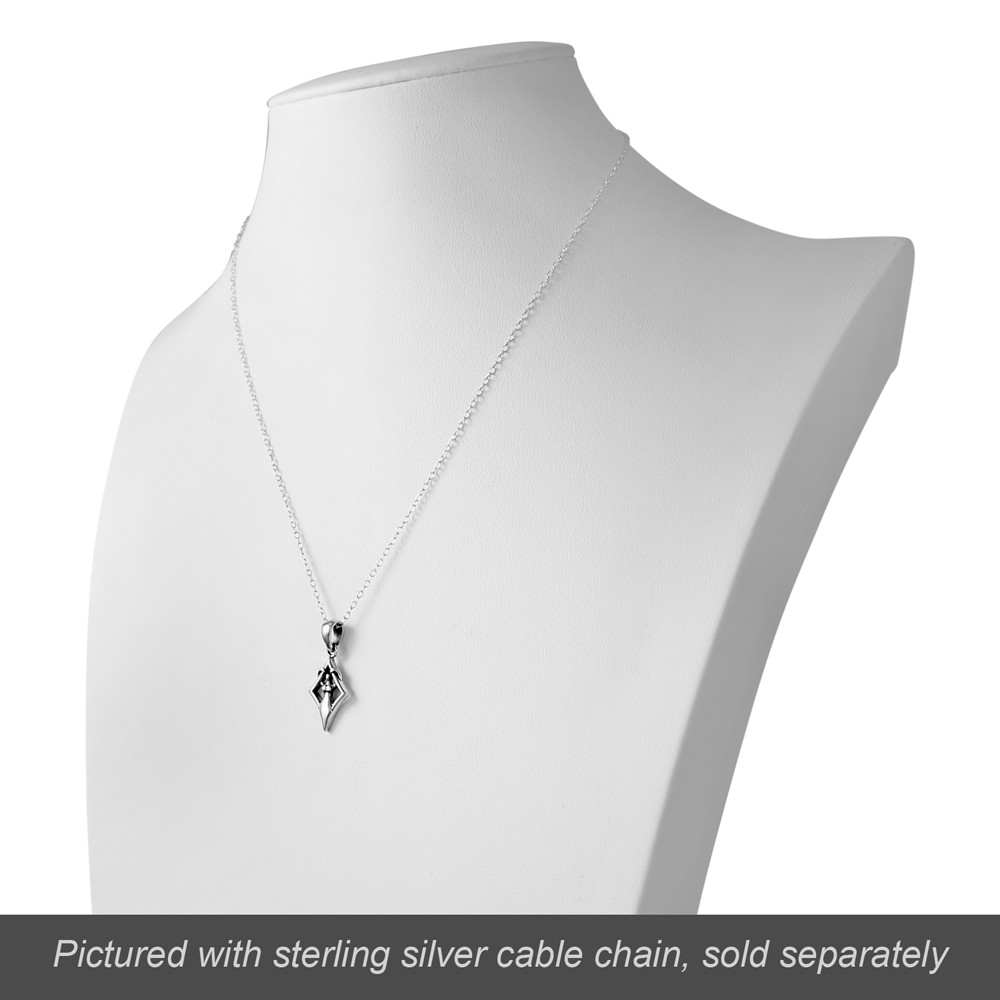 Small Sterling Silver Goddess in Yoni – Female Wiccan Fertility Symbol Jewelry