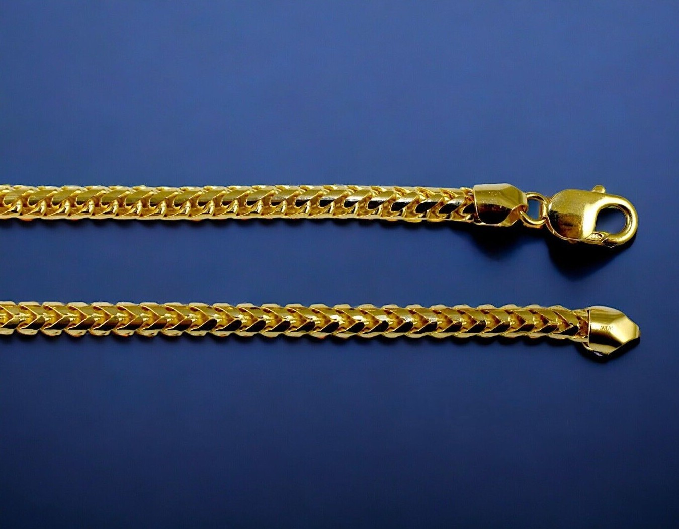 14K Yellow Gold SOLID Franco Round Box Necklace Bracelet Chain 1mm-6mm 7″-30″