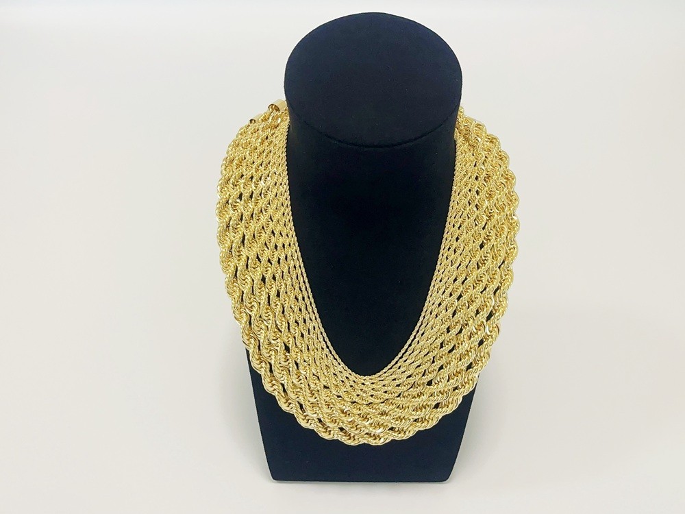 10K Yellow Gold 1.5mm-10mm Diamond Cut Rope Chain Necklace Mens Women 18″- 28″