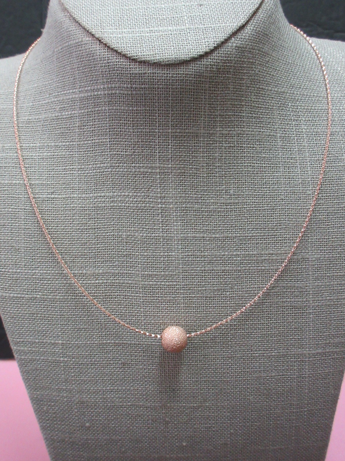 18″ Italy Milor 14K Rose Gold Braided Wire Chain Omega Necklace 1.56 Grams