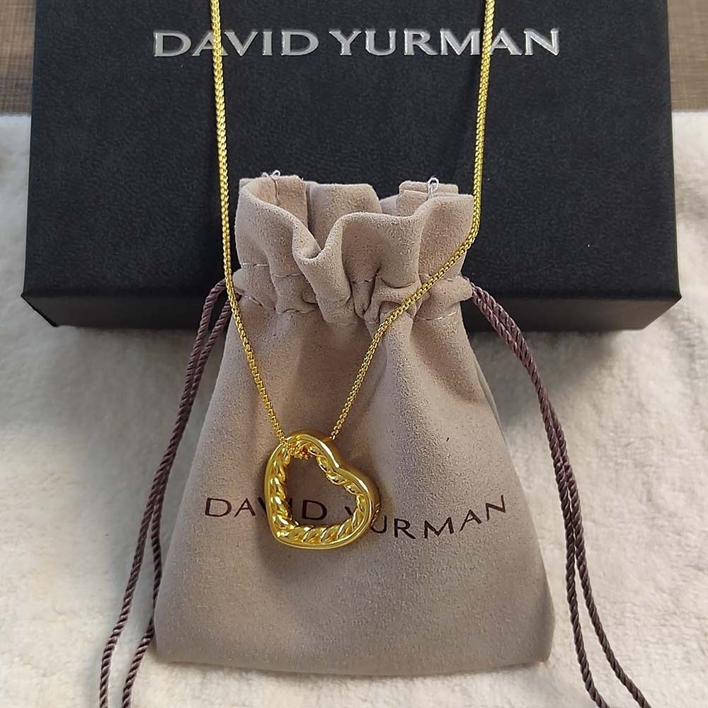 David Yurman heart cable necklace