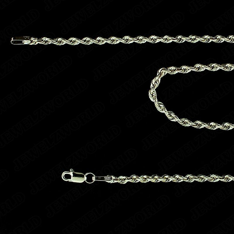 10K Solid Yellow Gold Initial Letter Plate Pendant A-Z Alphabet Charm Rope Chain
