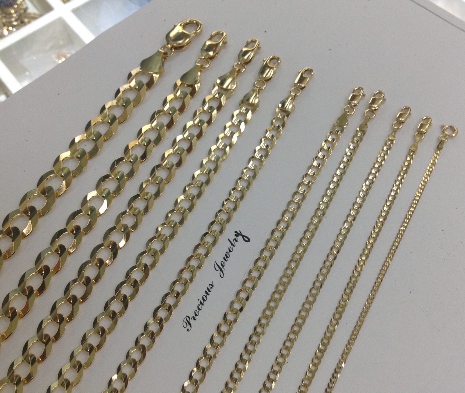 2MM- 11MM 14K SOLID YELLOW GOLD CUBAN LINK WOMEN/ MEN’S NECKLACE CHAIN 16″-30″