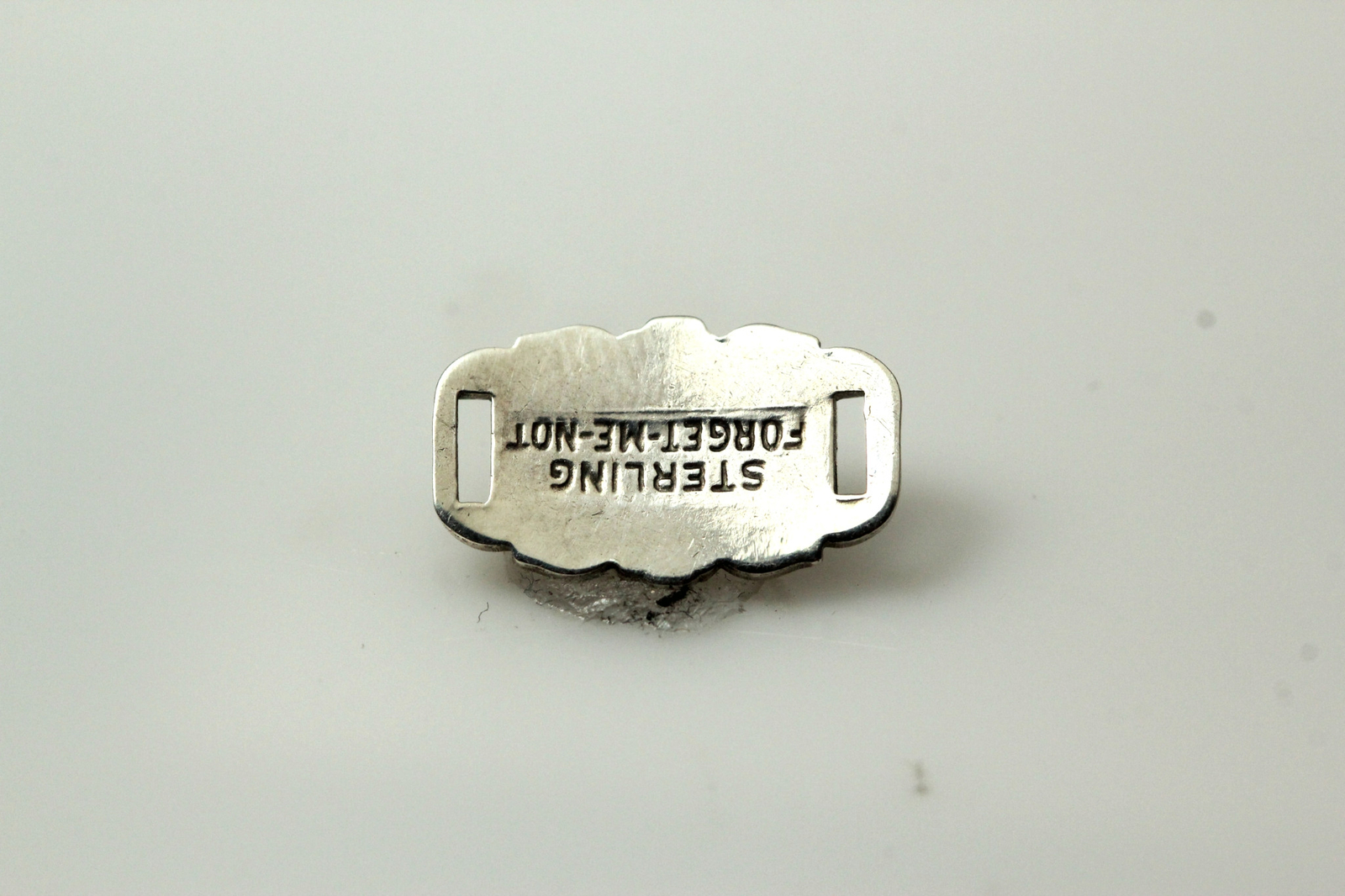Vintage 925 Sterling Silver “For Get Me Not” Bracelet Link 1.2 Grams (PEN5102)