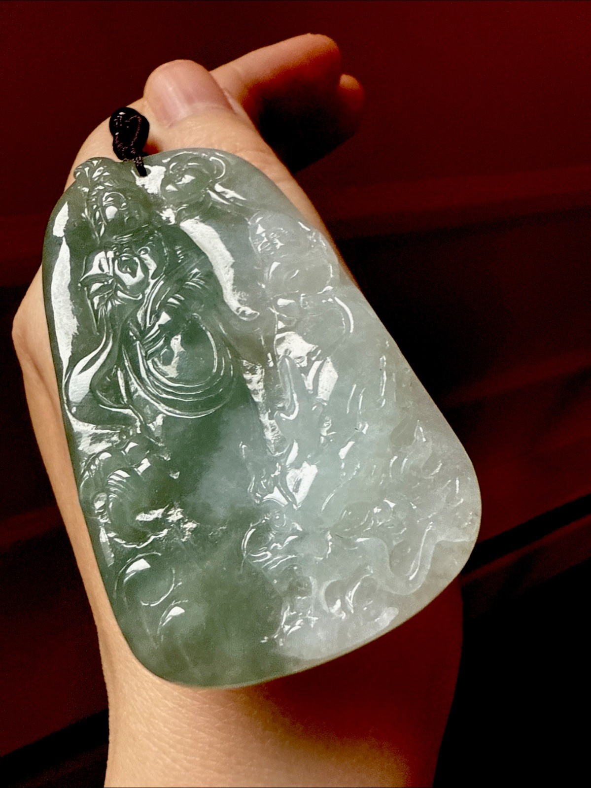 純天然翡翠A貨 untreated Myanmar Grade A Jadeite Jade 老坑冰綠 觀音龍