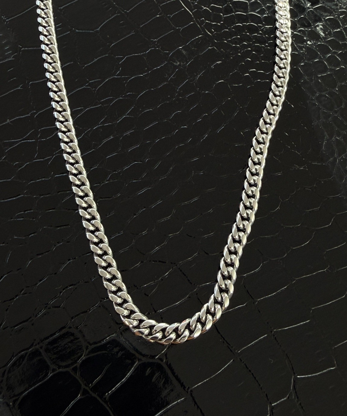 ACPL SS Silver HEAVY 20 inch 6mm Cuban curb link Chain 39 Steel
