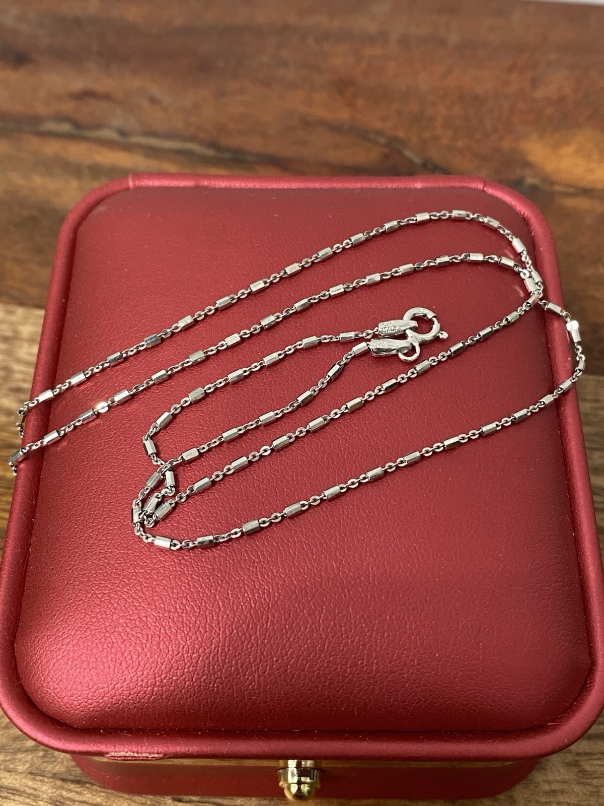 925 Sterling Silver Bar Link Chain