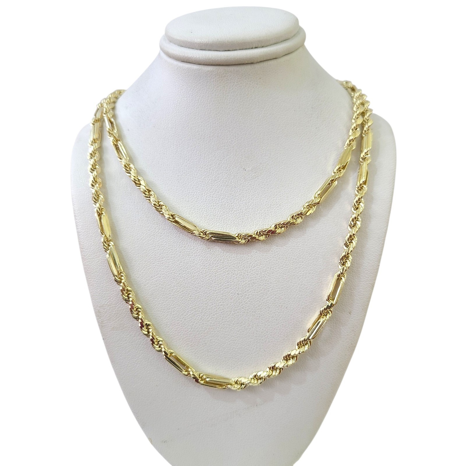 Real 14k Yellow Gold Milano Rope Chain 5mm Necklace 18″-30″ in Men Women