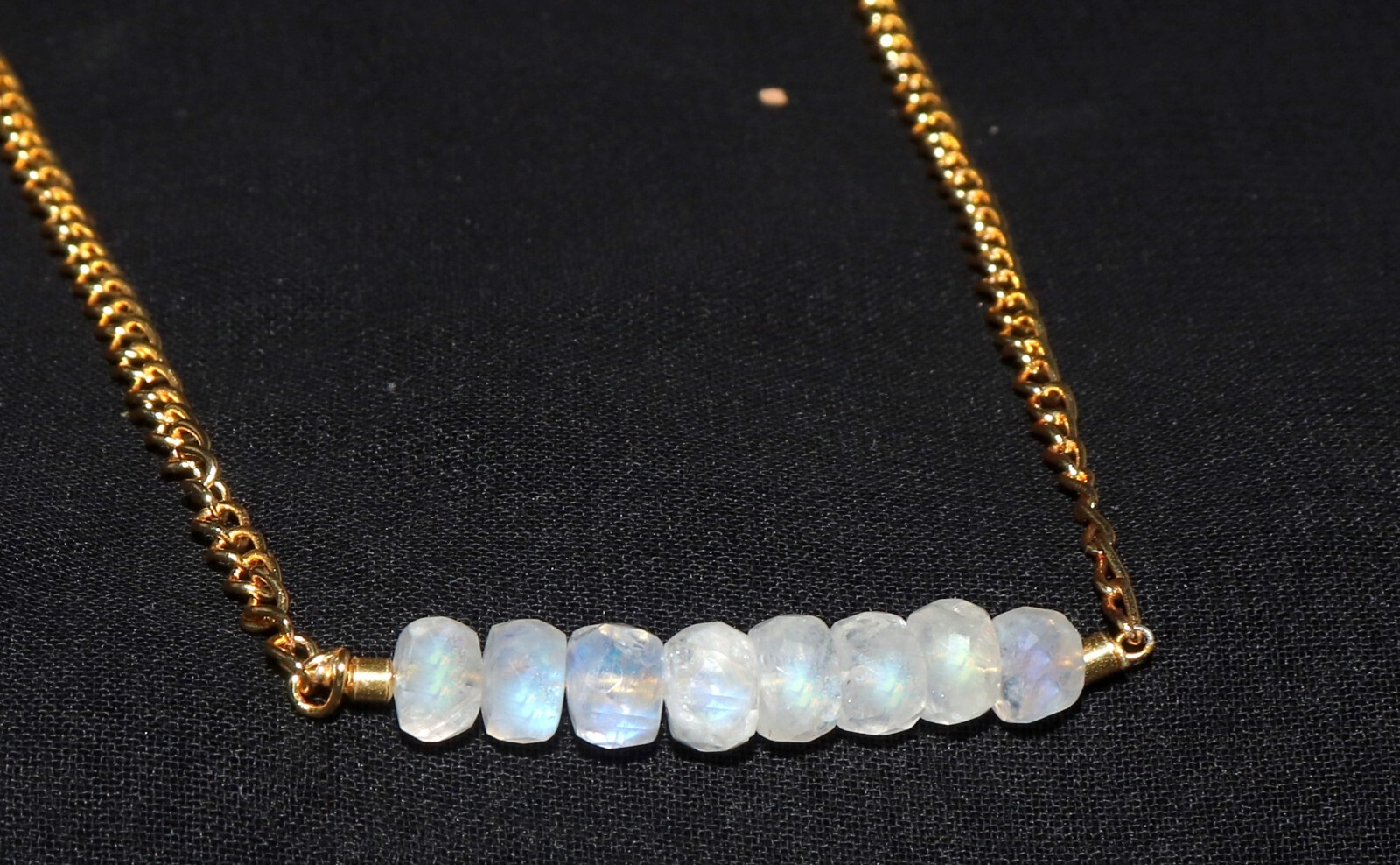 Natural rainbow moonstone choker necklace moonstone bead 6 mm moonstone gemstone