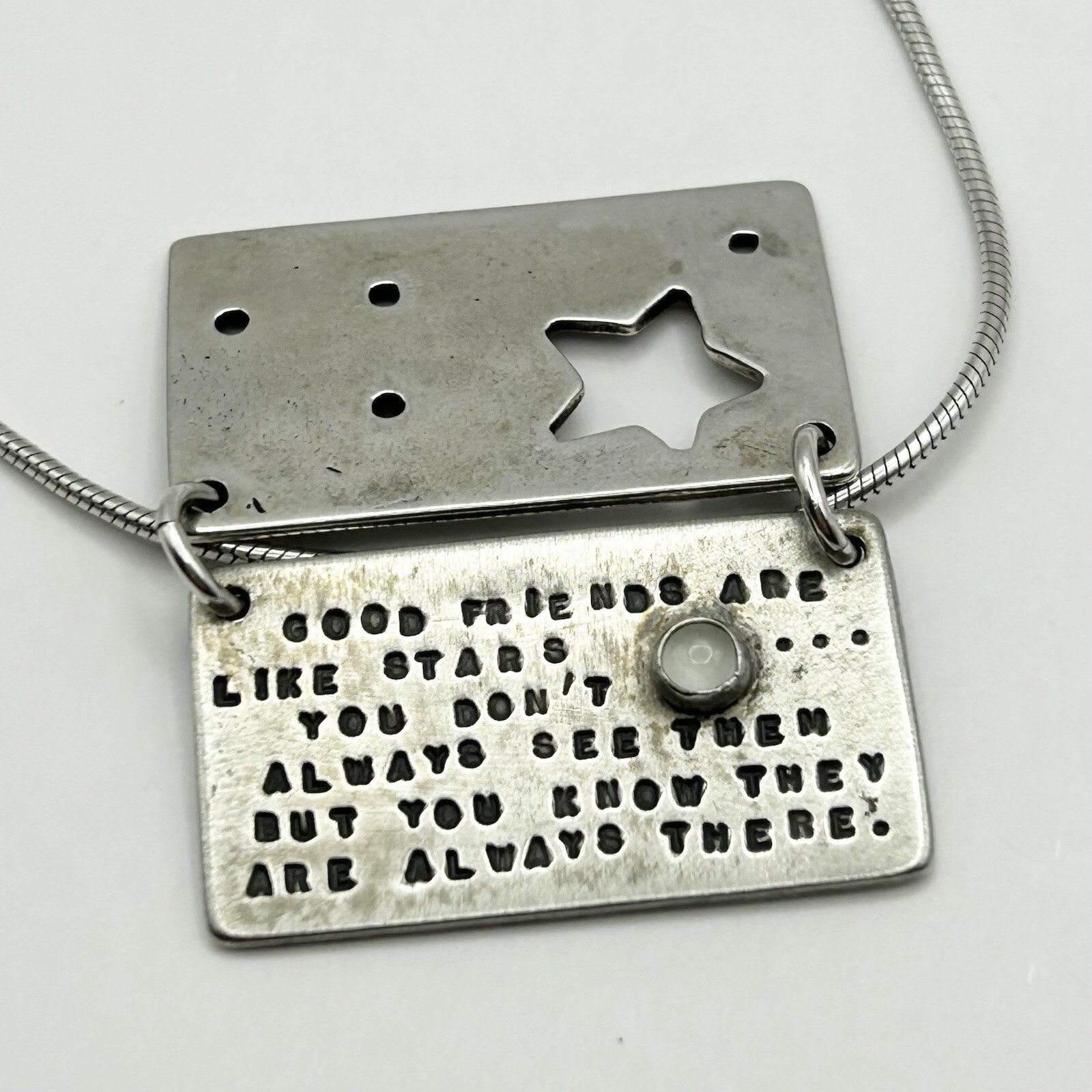 Kathy Bransfield 925 Sterling Silver Inspirational Pendant Necklace 18 Inch