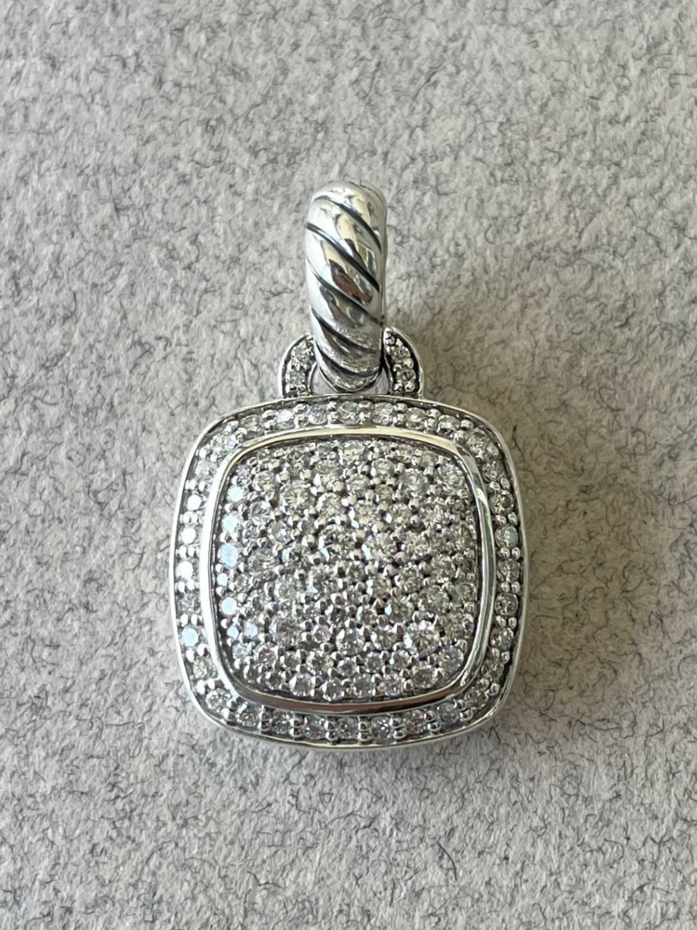 David Yurman Sterling and Diamond Albion Pendant