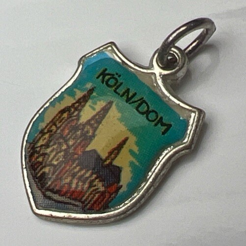 925 Sterling Silver Retro Pendant Charm 021 Koln Dom Cologne Cathedral Germany