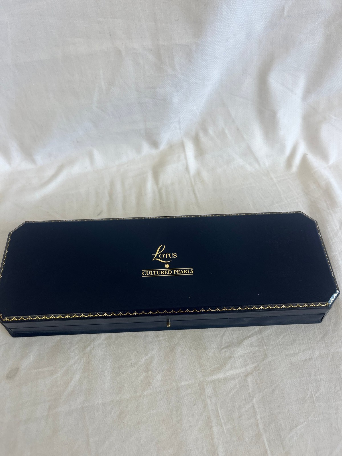 Vintage Lotus 9ct Gold Cultured Pearls Double Strand Necklace with Box