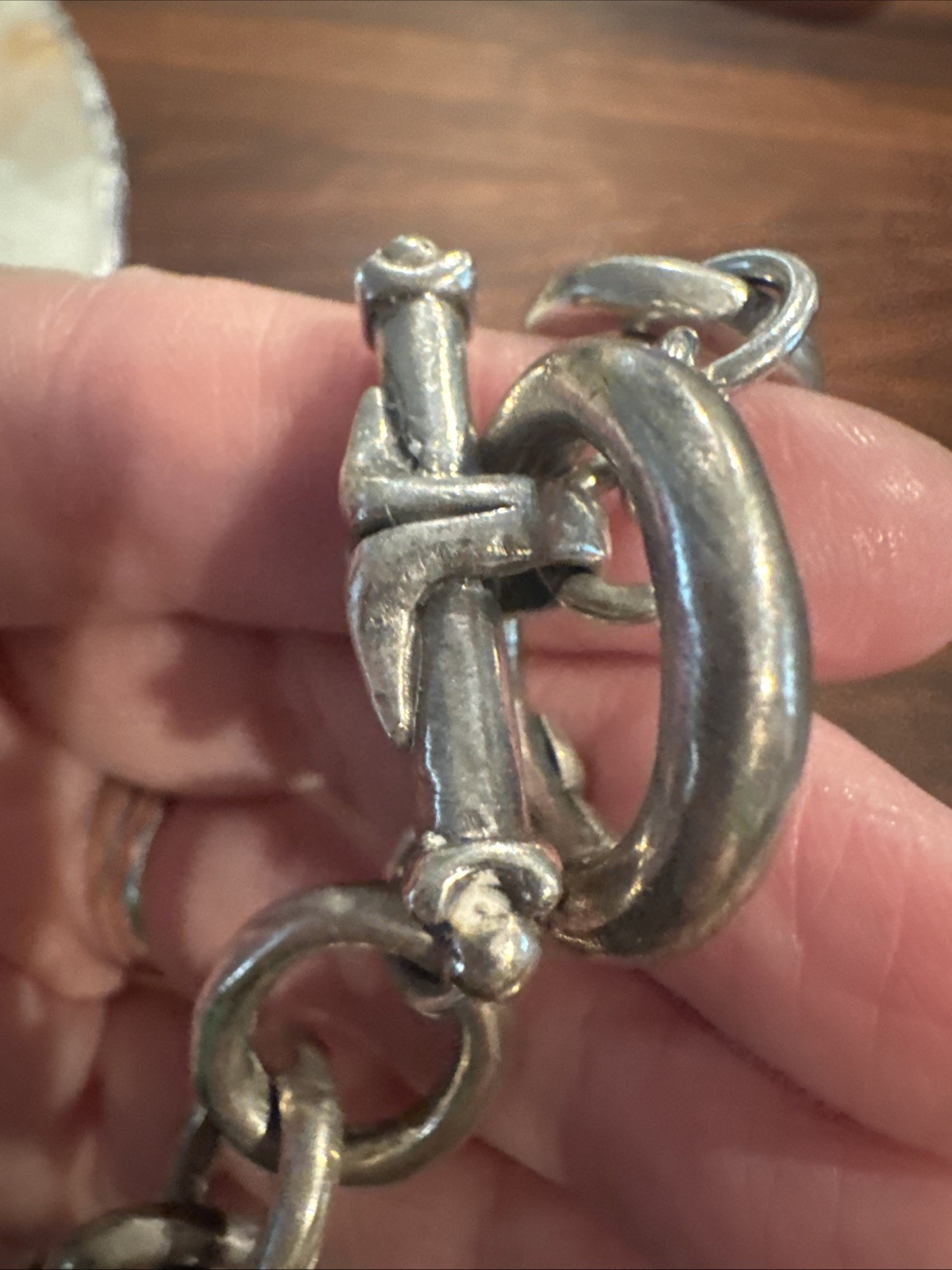 Queen Baby Heavy 220.64g/21 In- Sterling Crowned Heart Pendant & Chain- Rare