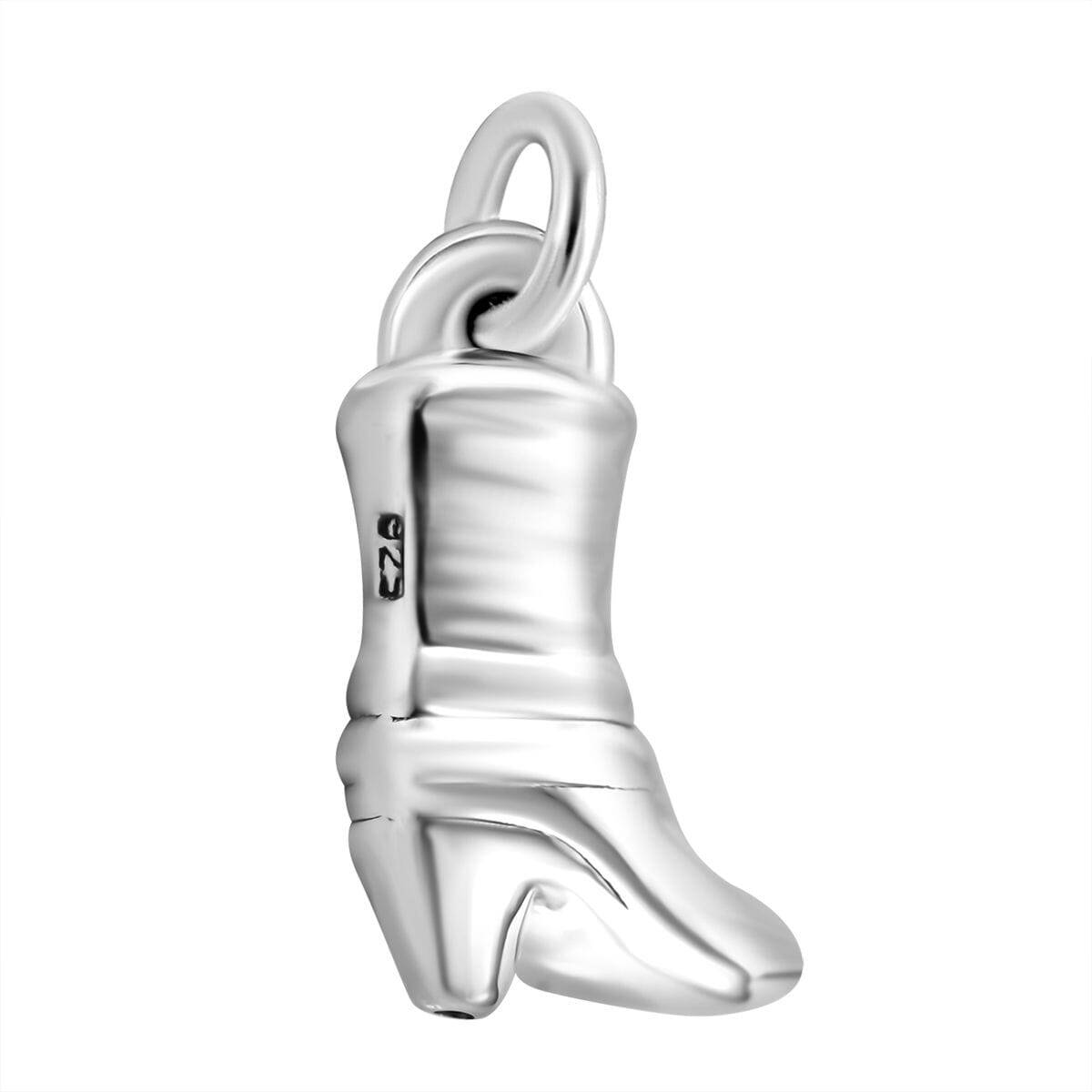 SUPER CUTE!! Sterling Silver High Heel Boot Pendant 2 Grams