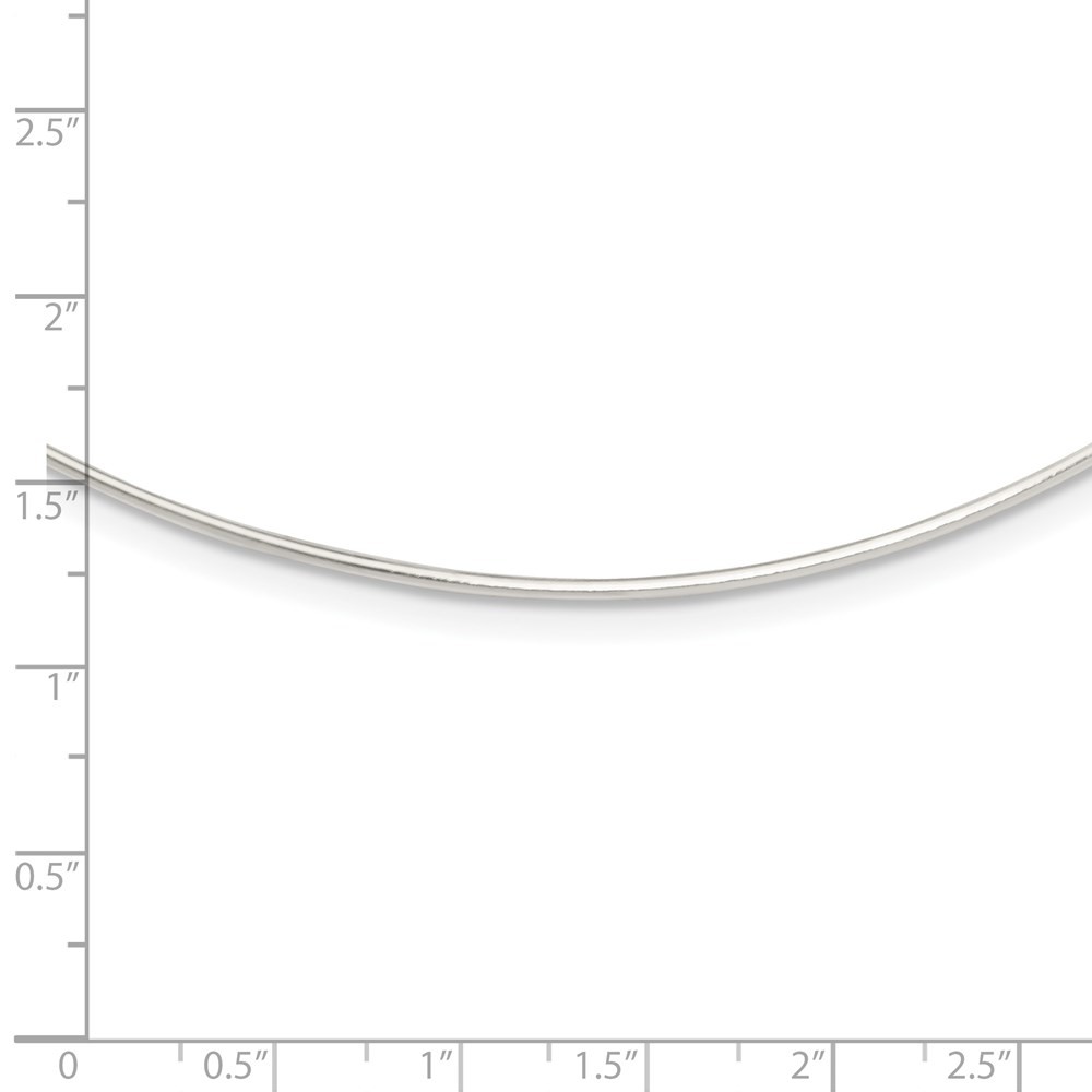 Sterling Silver Solid Polished 1.4mm Neck Wire Necklace 18″ 6.75gm