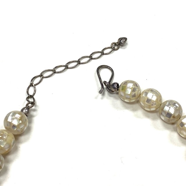 Jay King Abalone Mother of Pearl Reversible Necklace