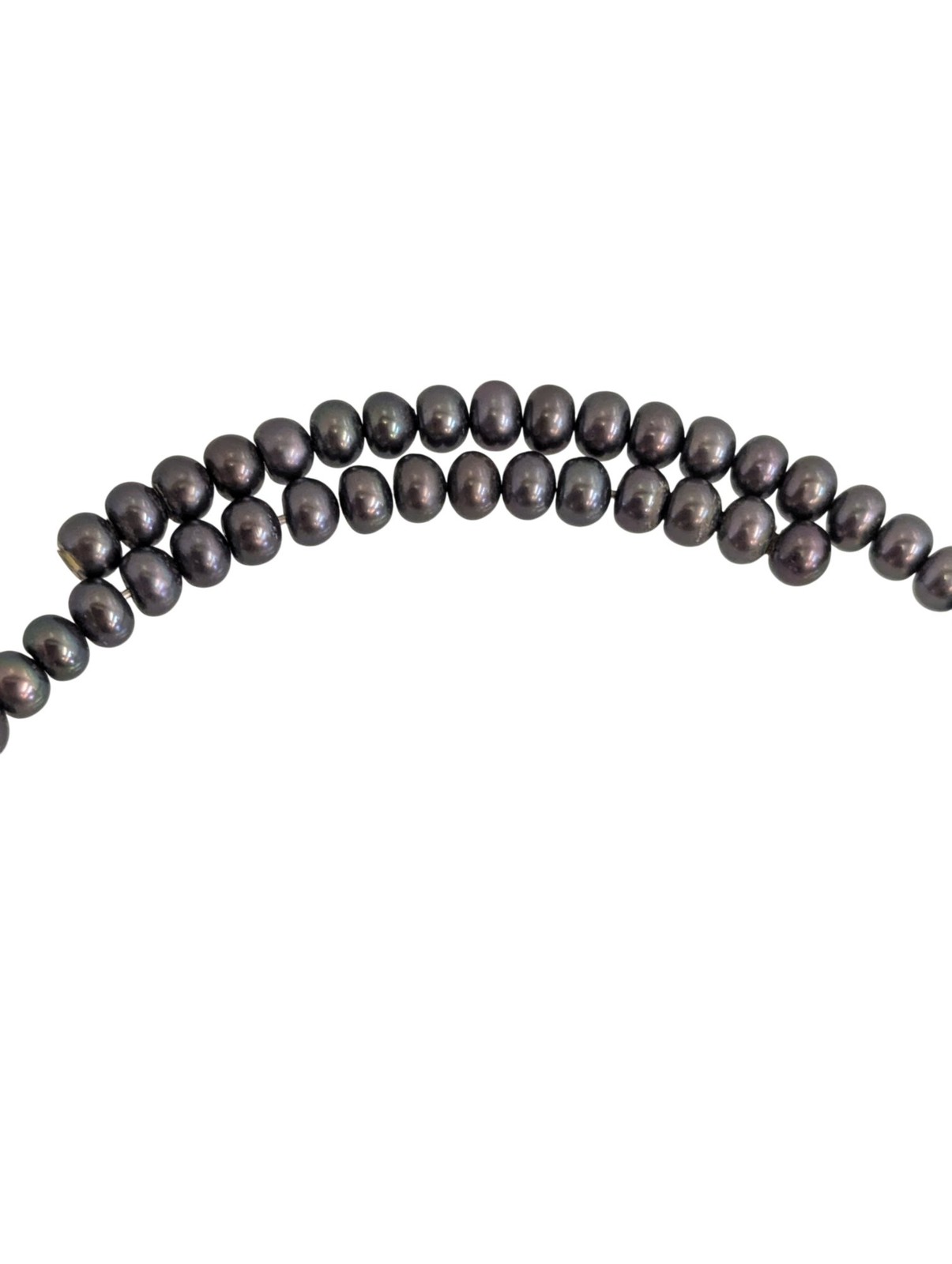Dark Grey Pearl Adjustable Choker Beaded Necklace Elegant Strand Jewellery