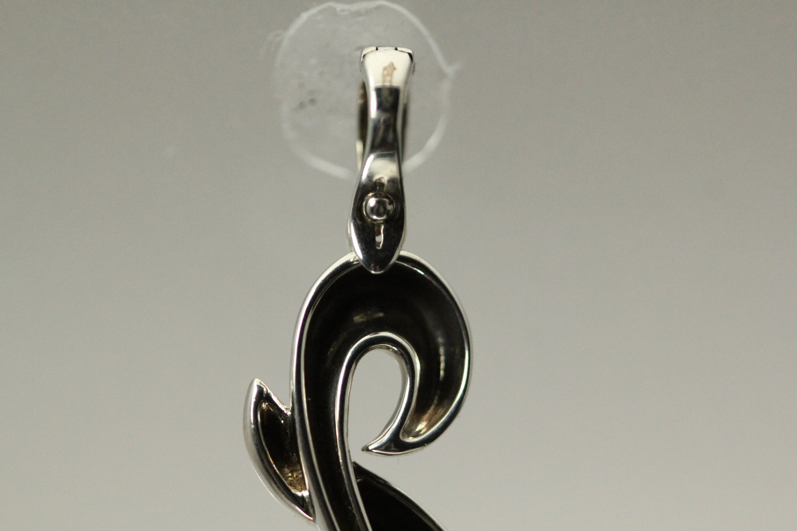 925 Sterling Silver Fancy Letter “G” Pendant Enhancer Bail 3.4 Grams (PEN9399)