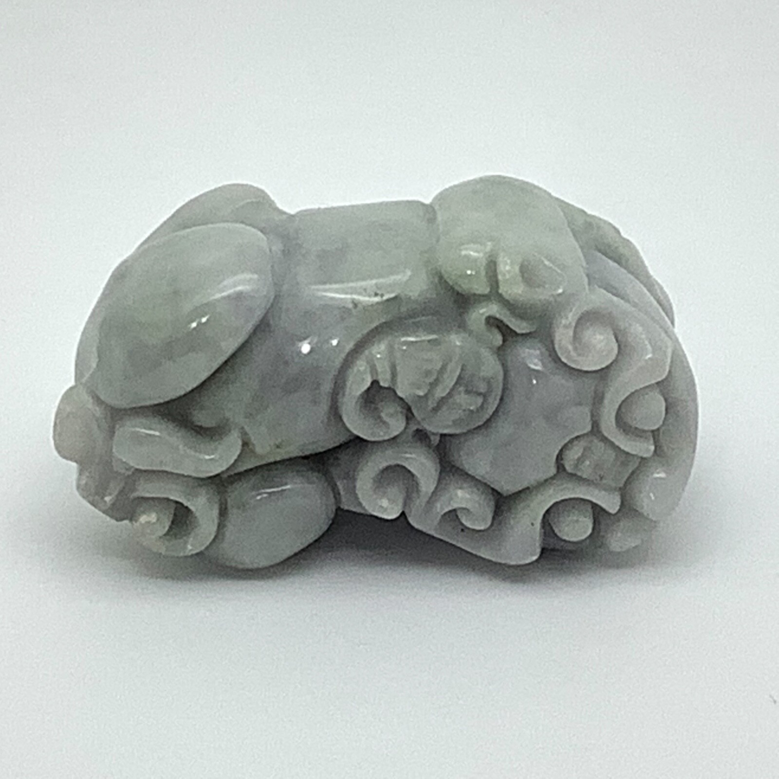 Burmese Jade Pixiu Pendant Lavender Jadeite Jade Stone Necklace Burma Myanmar #3