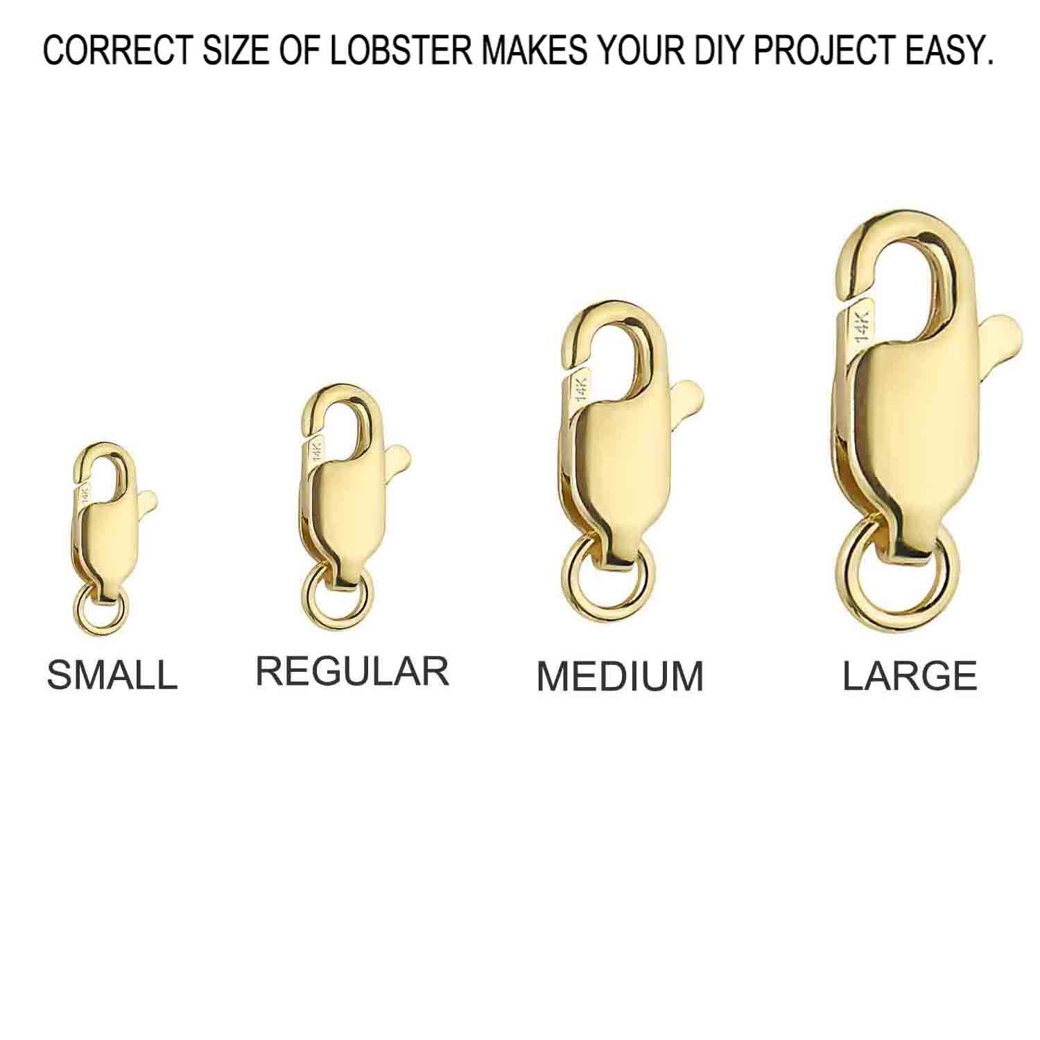 14K Real Yellow Gold Lobster Catch Lock Replacement