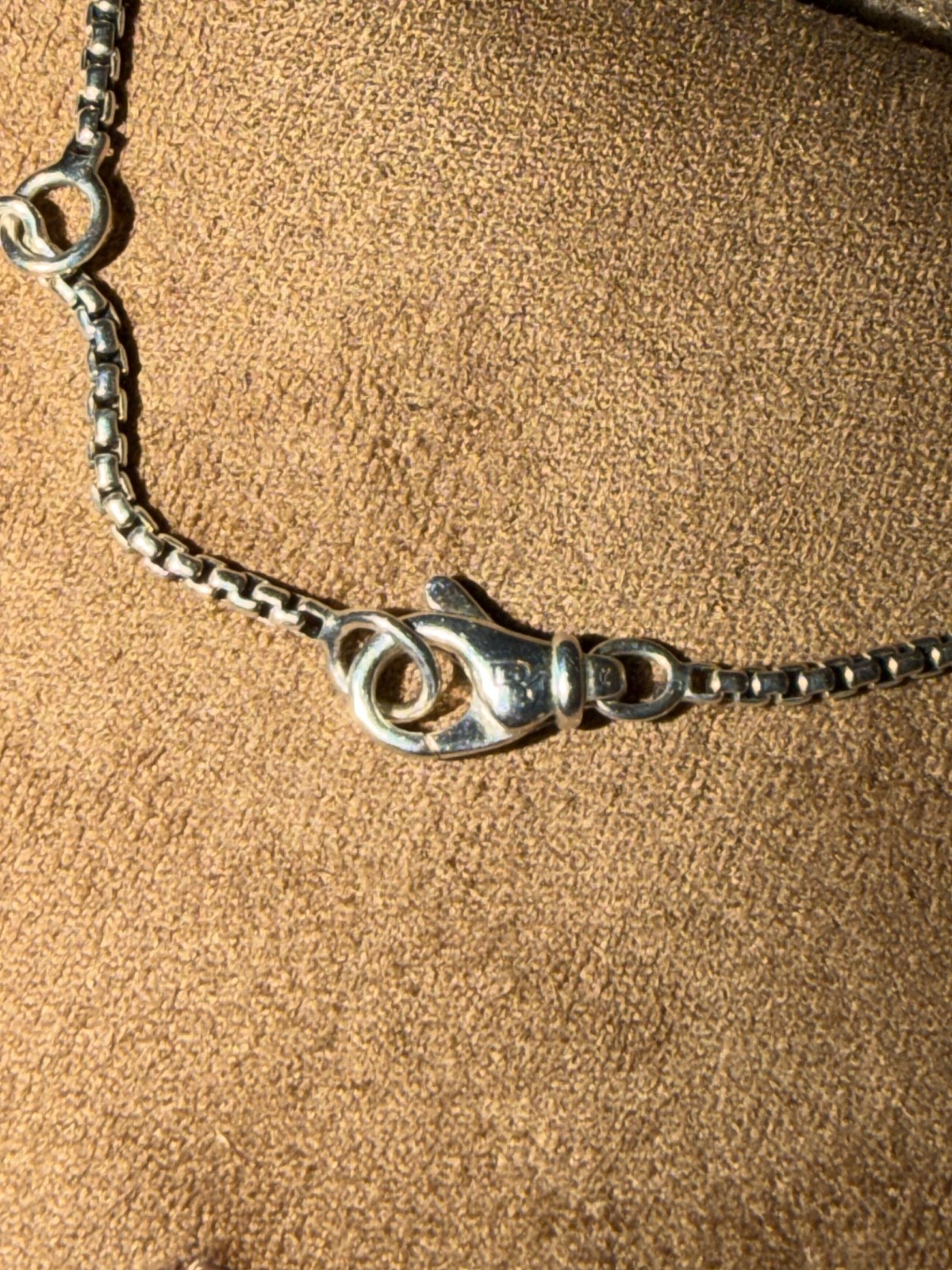 David Yurman Sterling Silver 17 in adjustable chain