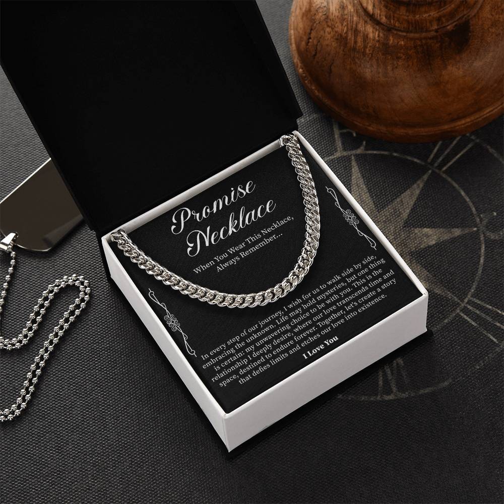 Men’s Promise Necklace – Thoughtful Gift for Boyfriend, Anniversary, or Birthday