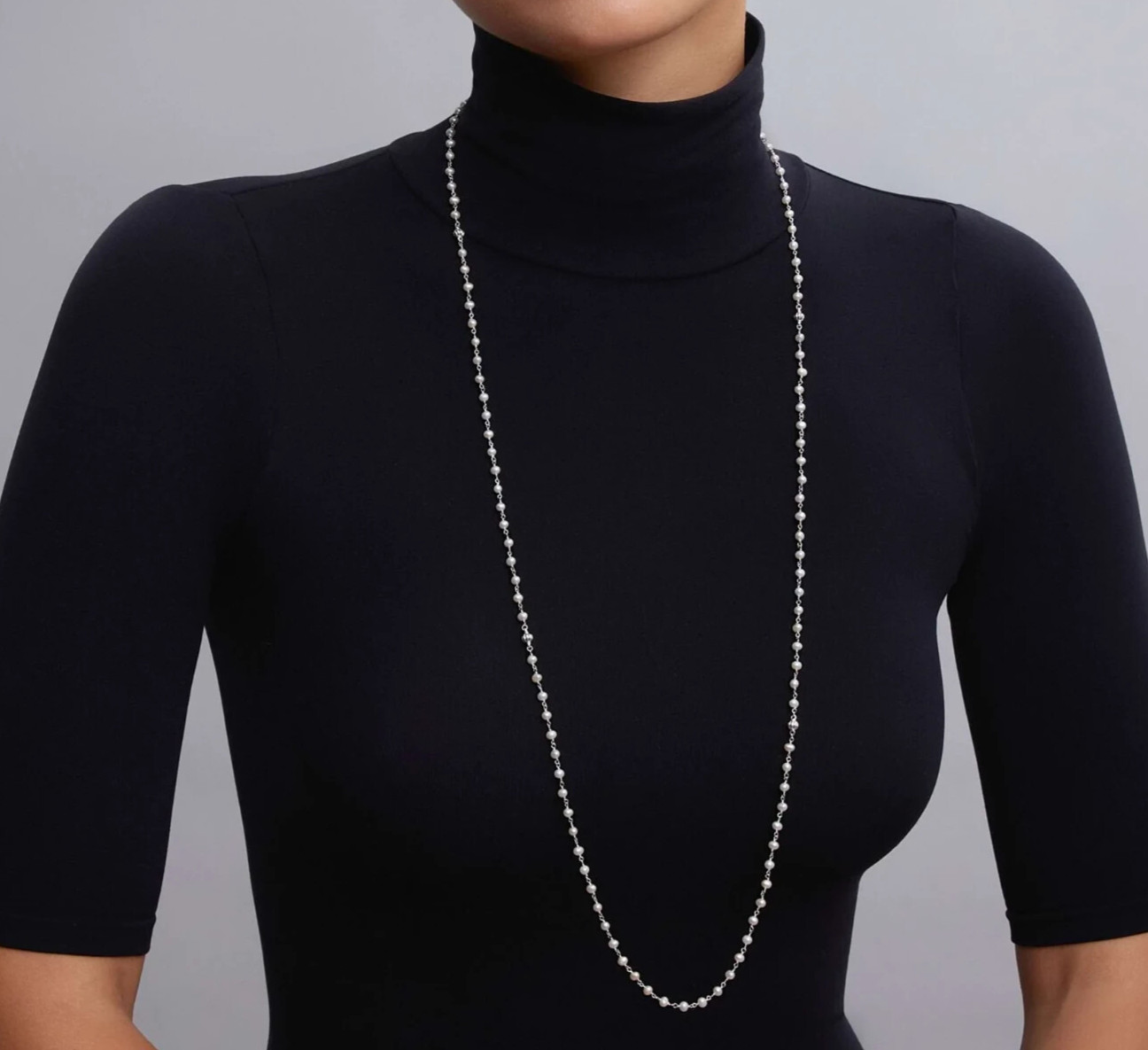 🆕LAGOS LUNA Collection Beaded Freshwater Pearl Sterling Silver Necklace 36in