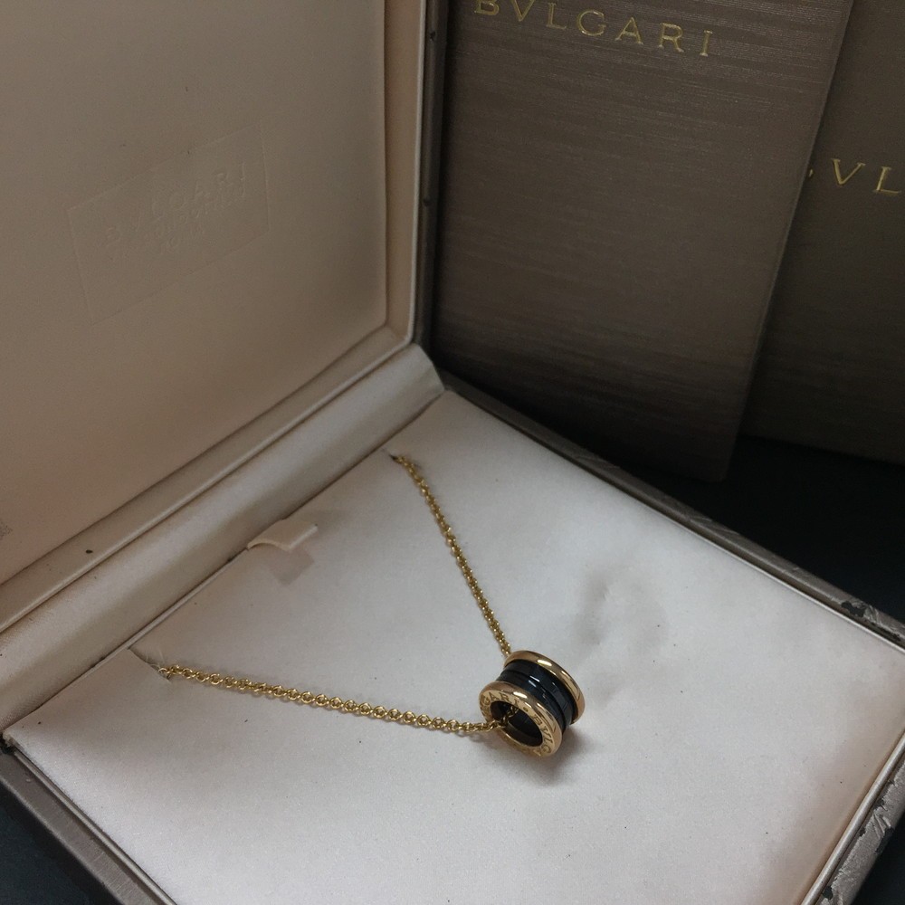 EGA BVLGARI B-zero1 Gold 750 Ceramic 12.5g Pendant Necklace*/ZA0327