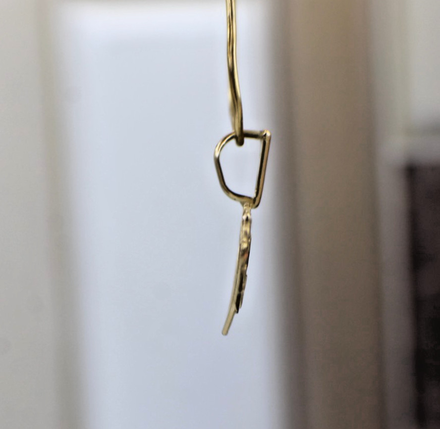 Solid 14K Yellow Gold Koala Heart Charm Pendant Australia In Love Pair