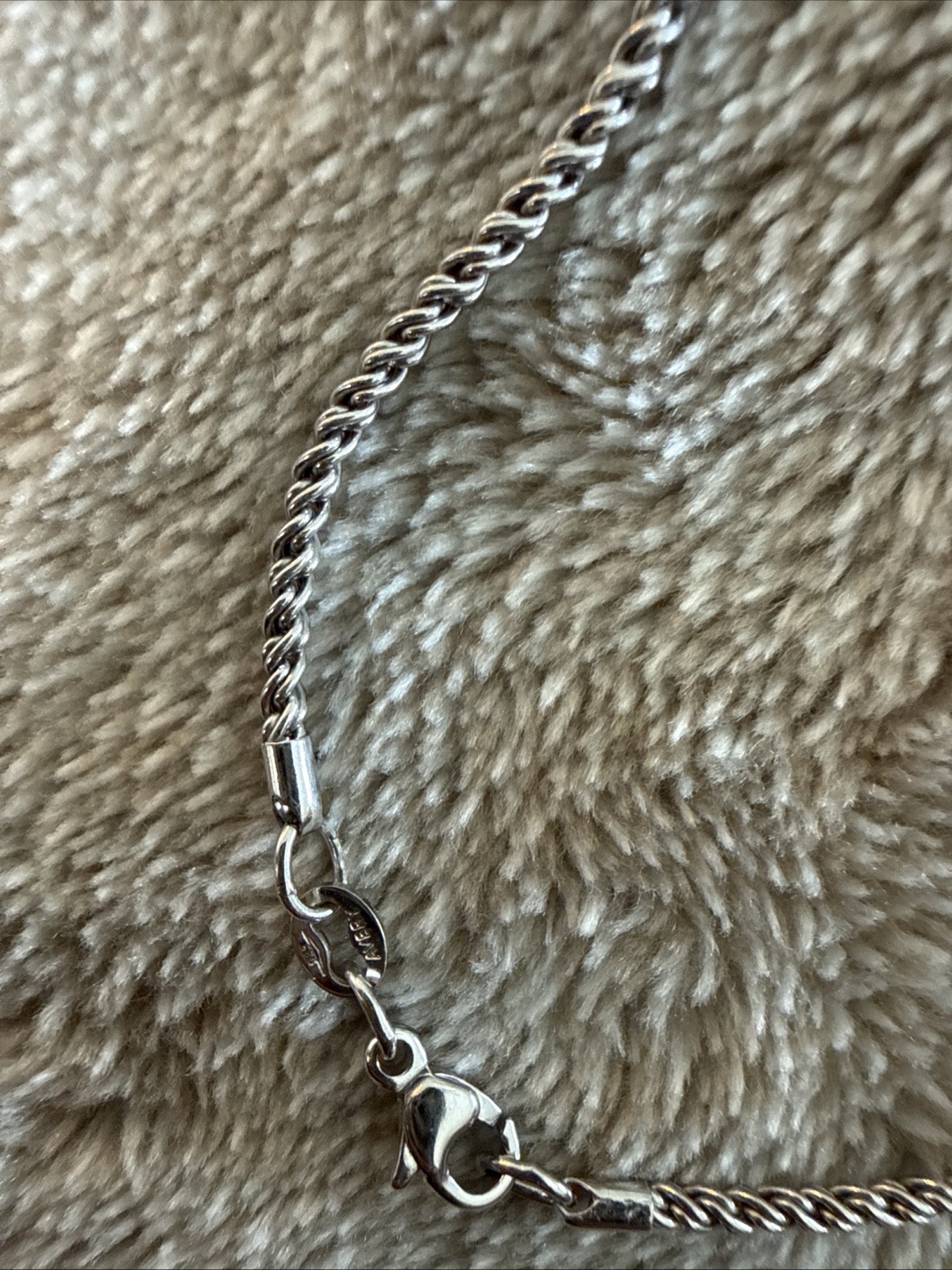 925 Sterling Silver James Avery chain Rope/Curbed 20”