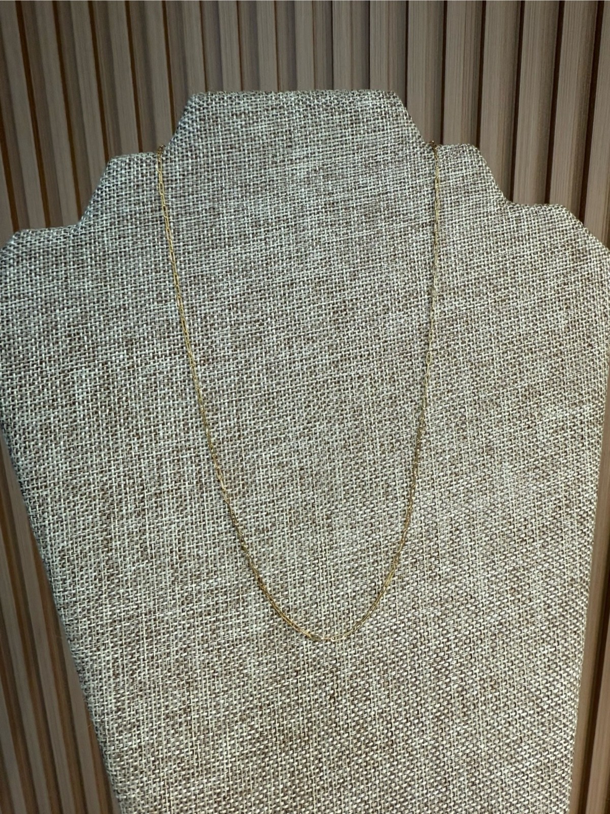 14K Real Yellow Gold 1.5mm Paper Clip Adjustable Chain from 16″ to 22″