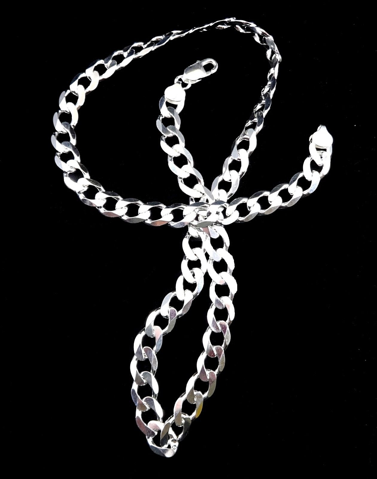10MM Solid 925 Sterling Silver Italian CUBAN CURB Chain Necklace Made in Italy