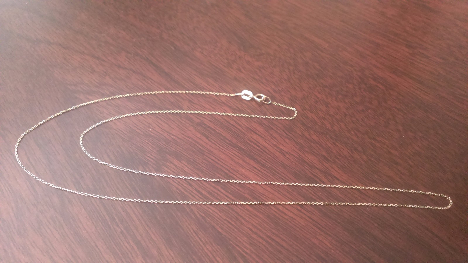 10K YELLOW GOLD DIAMOND CUT CABLE LINK NECKLACE PENDANT CHAIN 18″ LENGTH 0.6 mm