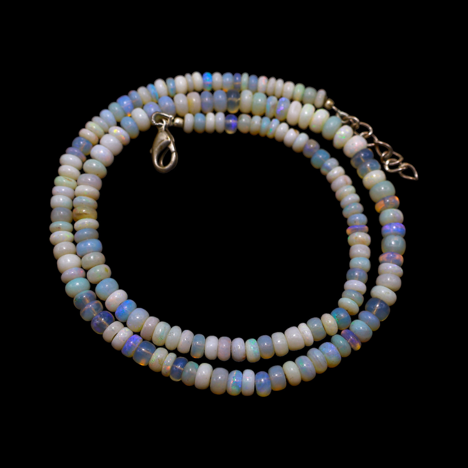 Rondelle Smooth Fire Opal Beaded Not Applicable Trendy Ethnic Necklace Jewelry