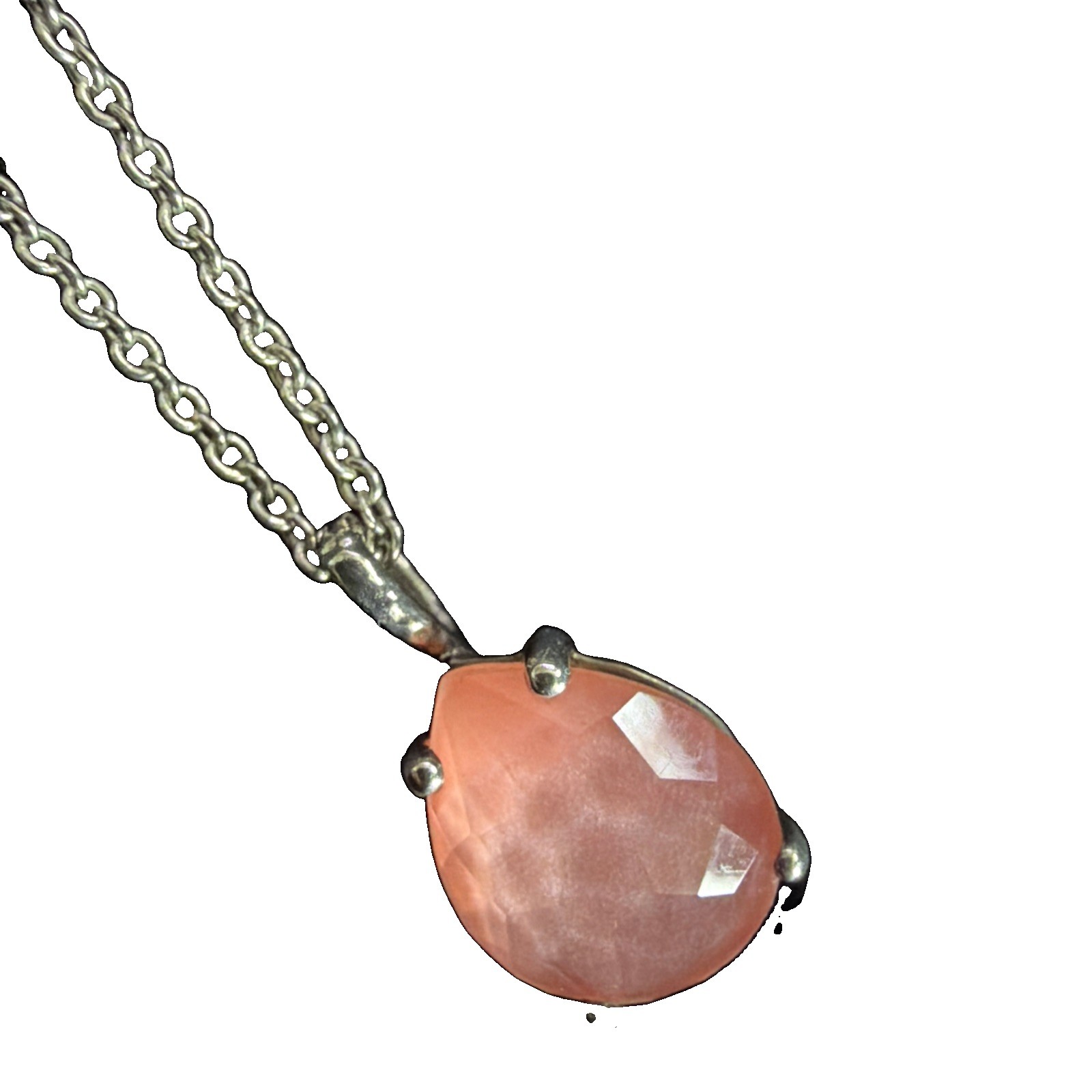 Ippolita Rock Candy Teardrop Silver Doublet Mother-of-Pearl Pendant Necklace