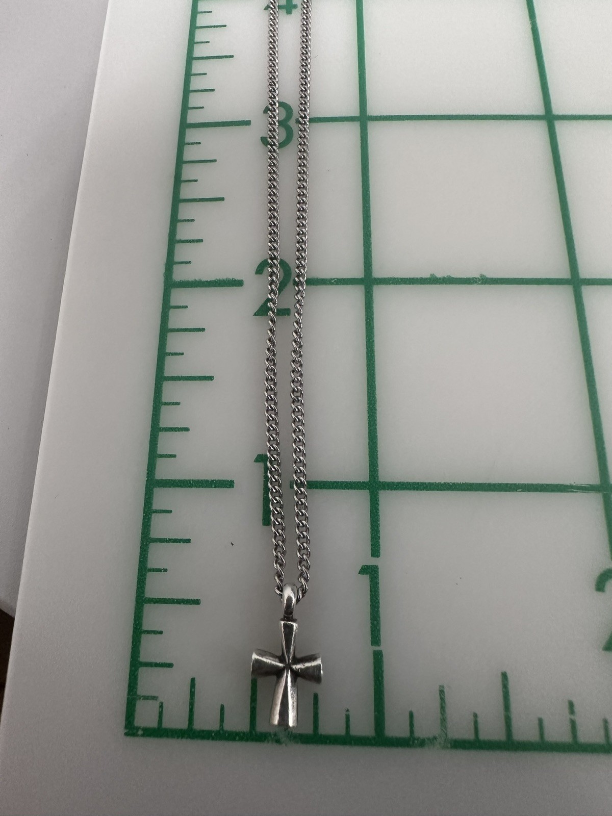 Retired James Avery Small St Teresa Cross Pendant Necklace 16 in
